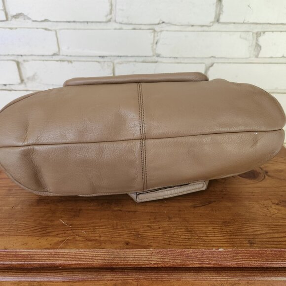 Euc Coach Campbell Belle Tan Leather Carryall Shoulder Bag - Picture 9 of 12